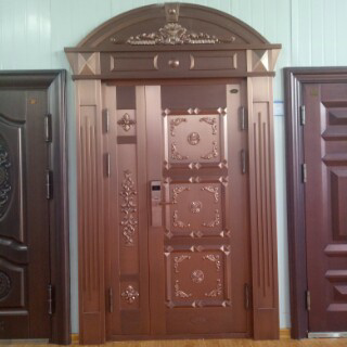 铜门，仿铜门，防爆铸铝门批发防盗门。
